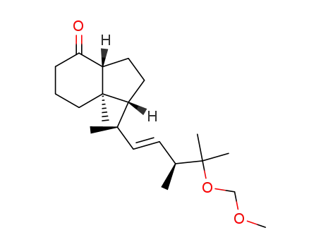 Molecular Structure of 100858-26-2 ((1R,3aR,7aR)-1-((2R,5S,E)-6-(MethoxyMethoxy)-5,6-diMethylhept-3-en-2-yl)-7a-Methylhexahydro-1H-inden-4(2H)-one)
