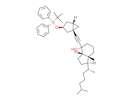 (1R,3aS,7aR)-4-[(1S,3S,5S)-3-(tert-Butyl-diphenyl-silanyloxy)-bicyclo[3.1.0]hex-1-ylethynyl]-1-((R)-1,5-dimethyl-hexyl)-7a-methyl-octahydro-inden-4-ol