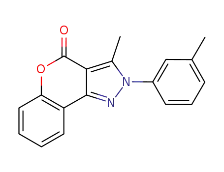 [1]Benzopyrano[4,3-c]pyrazol-4(2H)-one, 3-methyl-2-(3-methylphenyl)-