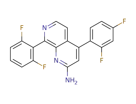 4-(2,4-difluorophenyl)-8-(2,6-difluorophenyl)-1,7-naphthyridin-2-amine