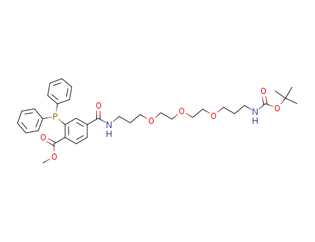 N-(3-{2-[2-(3-tert-Butoxycarbonylamino-propoxy)-ethoxy]-ethoxy}-propyl)-2-diphenylphosphanyl-terephthalamic acid methyl ester