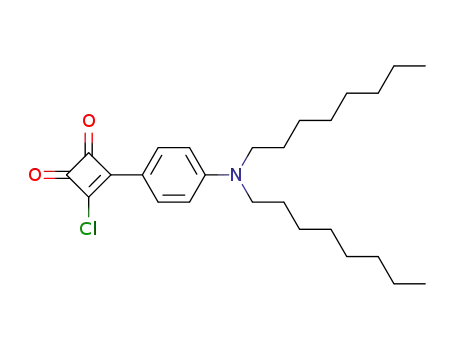 1-chloro-2-(p-dioctylaminophenyl)cyclobutene 3,4-dione
