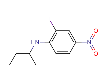 Molecular Structure of 174275-08-2 (sec-Butyl-(2-iodo-4-nitro-phenyl)-amine)