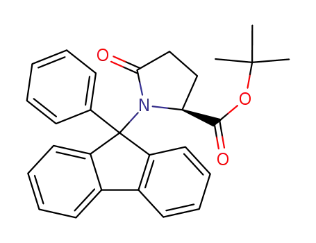 (S)-5-Oxo-1-(9-phenyl-9H-fluoren-9-yl)-pyrrolidine-2-carboxylic acid tert-butyl ester