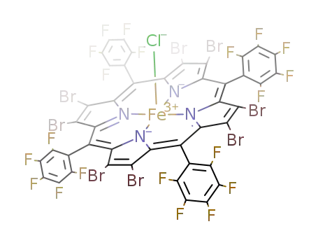 2,3,7,8,12,13,17,18-octabromo-5,10,15,20-tetrakis(pentafluorophenyl)porphyrinato-iron(III)
