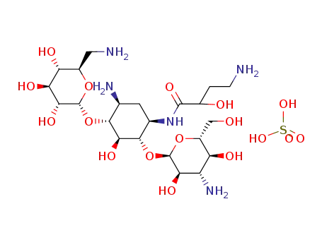 Molecular Structure of 149022-22-0 (Amikacin sulfate salt)