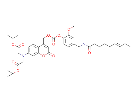 (E)-{7-[bis(tert-butoxycarbonylmethyl)amino]coumarin-4-yl}methyl 2-methoxy-4-[(8-methylnon-6-enamido)methyl]phenyl carbonate