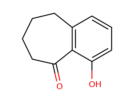 Molecular Structure of 1077-68-5 (4-hydroxy-6,7,8,9-tetrahydro-5H-benzocyclohepten-5-one)