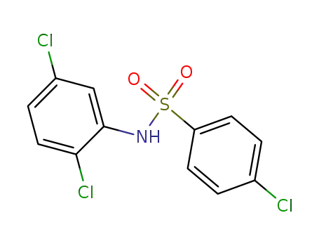 Molecular Structure of 14738-06-8 (4-Chloro-N-(2,5-dichlorophenyl)benzenesulfonaMide, 97%)