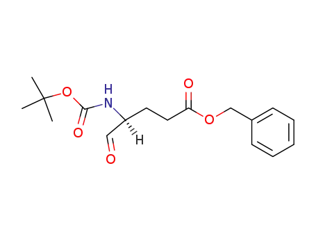 Molecular Structure of 79069-53-7 (Pentanoic acid, 4-[[(1,1-dimethylethoxy)carbonyl]amino]-5-oxo-,
phenylmethyl ester, (S)-)