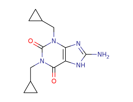 1H-Purine-2,6-dione,8-amino-1,3-bis(cyclopropylmethyl)-3,9-dihydro-