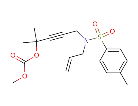Carbonic acid 4-[allyl-(toluene-4-sulfonyl)-amino]-1,1-dimethyl-but-2-ynyl ester methyl ester