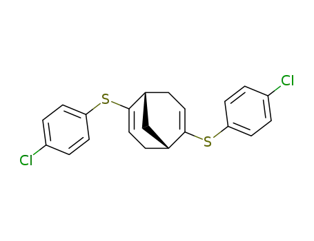 Molecular Structure of 168984-24-5 (2,6-bis[(4-chlorophenyl)sulfanyl]bicyclo[3.3.1]nona-2,6-diene)