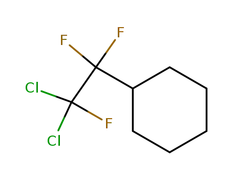 Molecular Structure of 129298-65-3 ((2,2-Dichloro-1,1,2-trifluoro-ethyl)-cyclohexane)