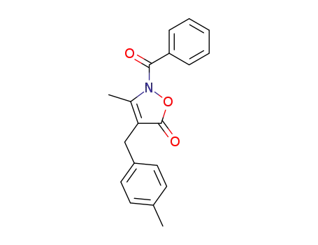 5(2H)-Isoxazolone, 2-benzoyl-3-methyl-4-[(4-methylphenyl)methyl]-