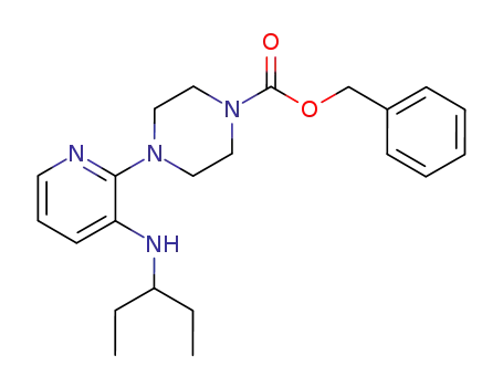 1-Piperazinecarboxylic acid, 4-[3-[(1-ethylpropyl)amino]-2-pyridinyl]-,
phenylmethyl ester
