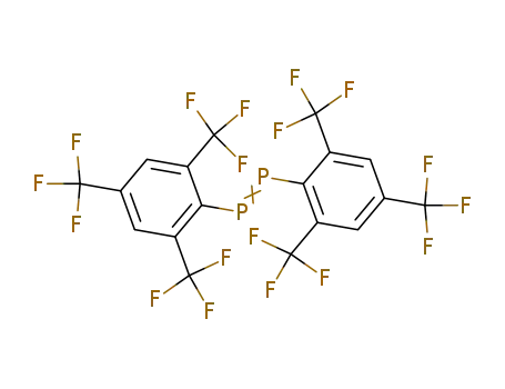 Molecular Structure of 124927-10-2 (Diphosphene, bis[2,4,6-tris(trifluoromethyl)phenyl]-)