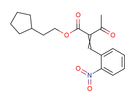 2-[1-(2-Nitro-phenyl)-meth-(E)-ylidene]-3-oxo-butyric acid 2-cyclopentyl-ethyl ester