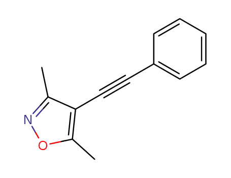 Molecular Structure of 81022-96-0 (3,5-dimethyl-4-phenylethynylisoxazole)