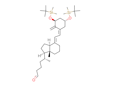 (R)-5-{(1R,3aS,7aR)-4-[2-[(3S,5R)-3,5-Bis-(tert-butyl-dimethyl-silanyloxy)-2-methylene-cyclohex-(Z)-ylidene]-eth-(E)-ylidene]-7a-methyl-octahydro-inden-1-yl}-hexanal