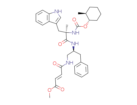 (E)-3-{(S)-2-[(R)-3-(1H-Indol-3-yl)-2-methyl-2-((1S,2S)-2-methyl-cyclohexyloxycarbonylamino)-propionylamino]-3-phenyl-propylcarbamoyl}-acrylic acid methyl ester
