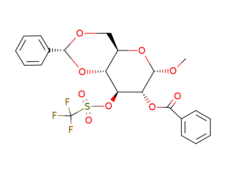 methyl 4,6-O-(phenylmethylene)-2-benzoate-3-(trifluoromethanesulfonate)-α-D-glucopyranoside