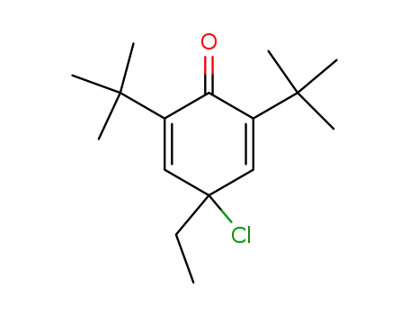 2,6-Di-tert-butyl-4-chloro-4-ethyl-cyclohexa-2,5-dienone
