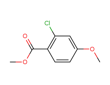 Molecular Structure of 104253-45-4 (METHYL 2-CHLORO-4-METHOXYBENZOATE)