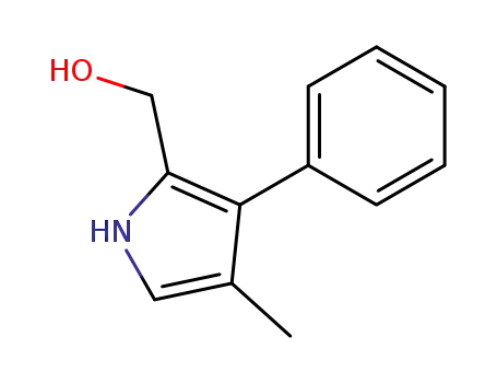 Molecular Structure of 188716-78-1 (1H-Pyrrole-2-methanol, 4-methyl-3-phenyl-)