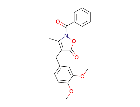 5(2H)-Isoxazolone, 2-benzoyl-4-[(3,4-dimethoxyphenyl)methyl]-3-methyl-