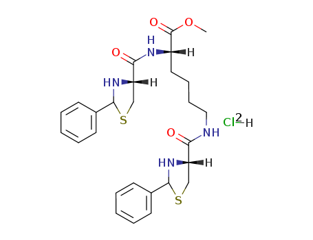 methyl2,6-bis[(2-phenyl-1,3-thiazolidin-3-ium-4-carbonyl)amino]hexanoatedichloride