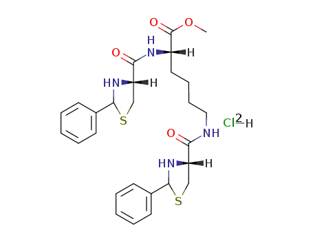 메틸 2,6-비스[(2-페닐1-티아-3-아조니아사이클로펜탄-4-카보닐)아미노]h 엑사노에이트 디클로라이드