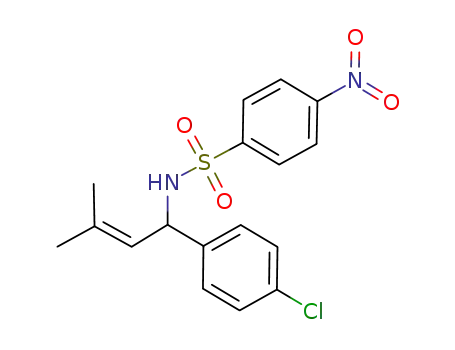 N-[1-(4-chlorophenyl)-3-methyl-2-buten-1-yl]-4-nitrobenzenesulfonamide