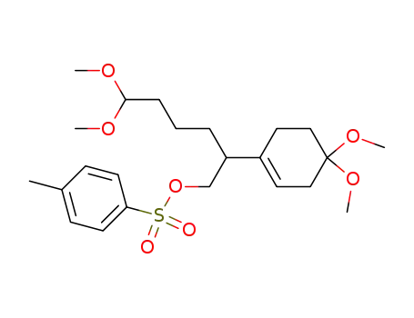 6,6-dimethoxy-2-(4,4-dimethoxy-1-cyclohexenyl)hexan-1-yl p-toluenosylfonate