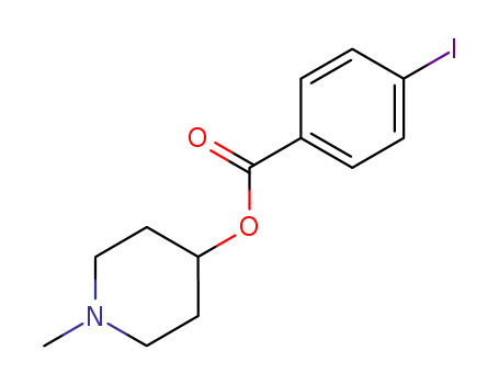 Molecular Structure of 102698-62-4 (Benzoic acid, 4-iodo-, 1-methyl-4-piperidinyl ester)