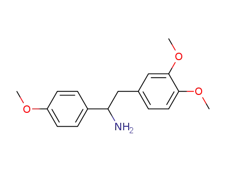 Molecular Structure of 87203-62-1 (1-(4-methoxyphenyl)-2-(3,4-dimethoxyphenyl)ethylamine)