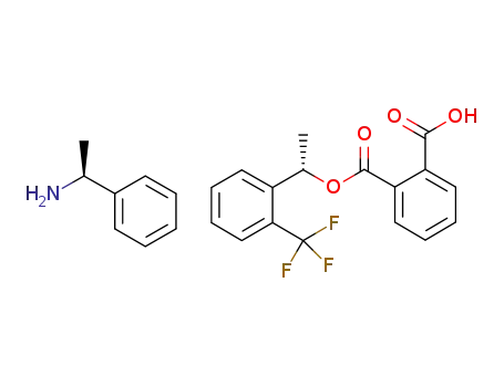 (S)-1-(2-trifluoromethylphenyl)ethyl alcohol phthalate half ester-(S)-1-phenylethylamine