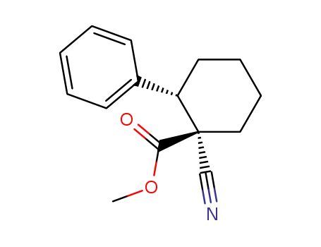 Methyl (1R,2S)-1-cyano-2-phenyl-1-cyclohexanecarboxylate