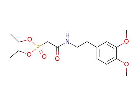 Phosphonic acid, [2-[[2-(3,4-dimethoxyphenyl)ethyl]amino]-2-oxoethyl]-,
diethyl ester
