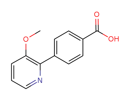 Molecular Structure of 849757-80-8 (4-(3-Methoxypyridin-2-yl)benzoic acid)