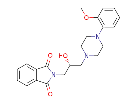 Molecular Structure of 180959-06-2 (1H-Isoindole-1,3(2H)-dione,
2-[(2R)-2-hydroxy-3-[4-(2-methoxyphenyl)-1-piperazinyl]propyl]-)