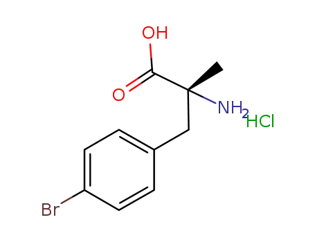 Molecular Structure of 945918-71-8 ((R)-2-Amino-3-(4-bromo-phenyl)-2-methyl-propionic acid hydrochloride)