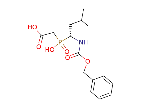 2-<hydroxy<1(R)-<(benzyloxycarbonyl)amino>-3-methylbutyl>phosphinyl>acetic acid