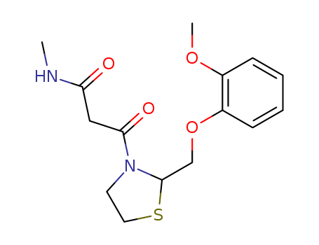 3-THIAZOLIDINEPROPANAMIDE,2-((2-METHOXYPHENOXY)METHYL)-N-METHYL-SS- OXO-