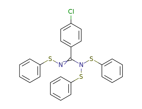 Molecular Structure of 95675-04-0 (N,N,N'-tris(phenylthio)-4-chlorobenzenecarboximidamide)
