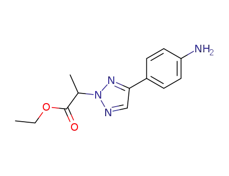 2-<1-(ethoxycarbonyl)ethyl>-4-(p-aminophenyl)-2H-1,2,3-triazole