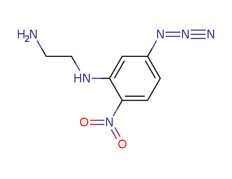 Molecular Structure of 65174-65-4 (1,2-Ethanediamine, N-(5-azido-2-nitrophenyl)-)