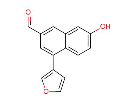 2-Naphthalenecarboxaldehyde, 4-(3-furanyl)-7-hydroxy-