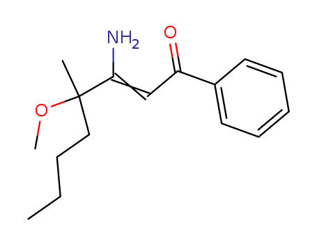 2-Octen-1-one, 3-amino-4-methoxy-4-methyl-1-phenyl-