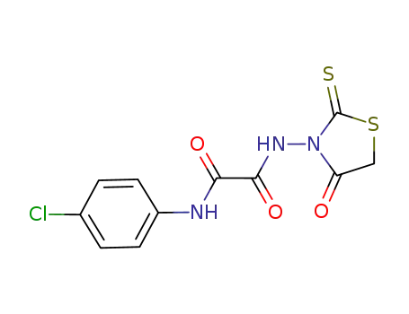 N-(4-oxo-2-thioxo-1,3-thiazolidin-3-yl)-N'-(4-chlorophenyl)ethanediamide